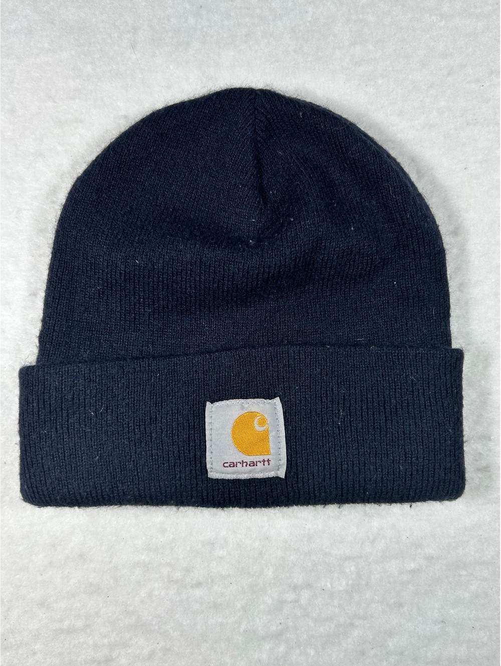 Carhartt Navy Blue Knit Beanie Hat